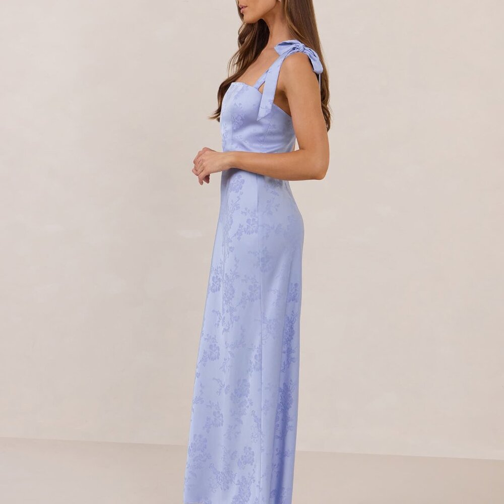 Park & Fifth Dalton Dress Size MM / Cornflower Jacquard - Picture 4 of 5